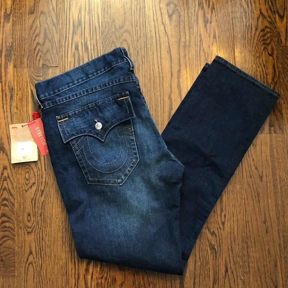 TRUE RELIGION Mens Skinny Stretch Denim Jeans 42x34 NWT